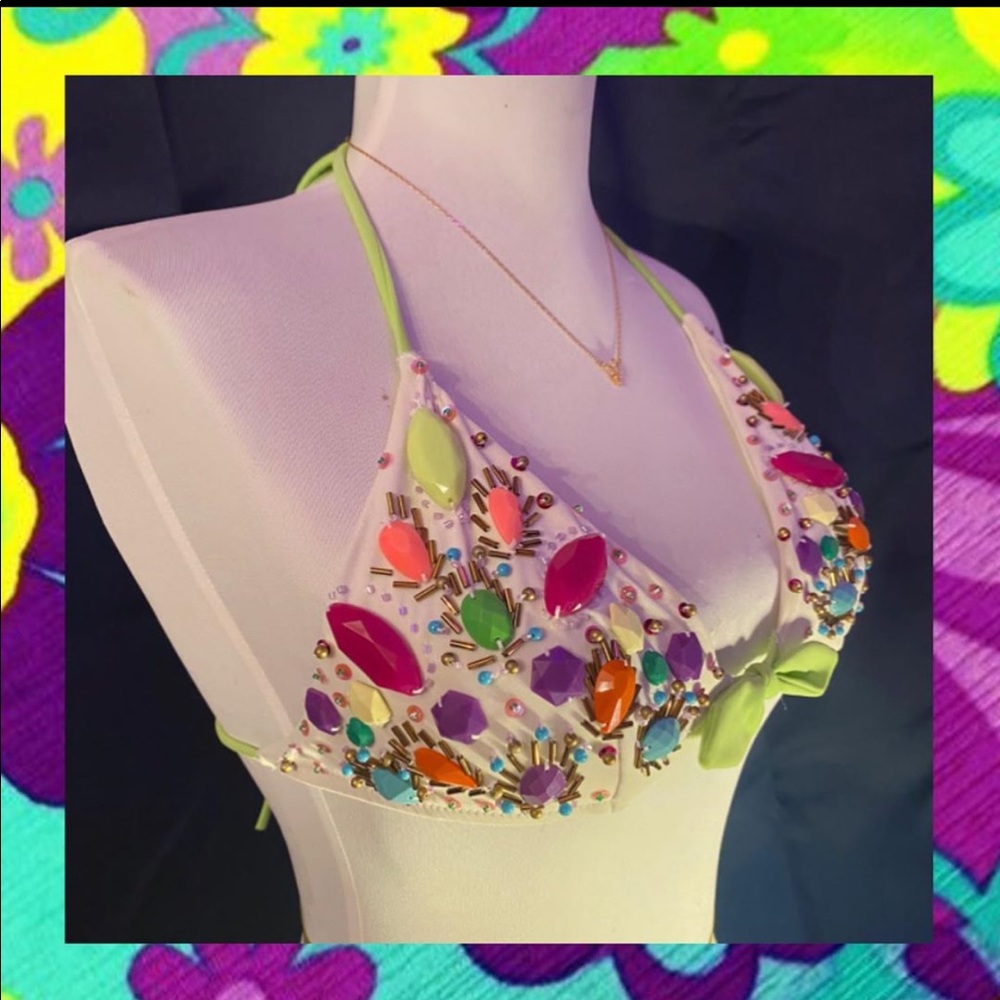 Y2K Embellished Victoria’s Secret Bikini Top